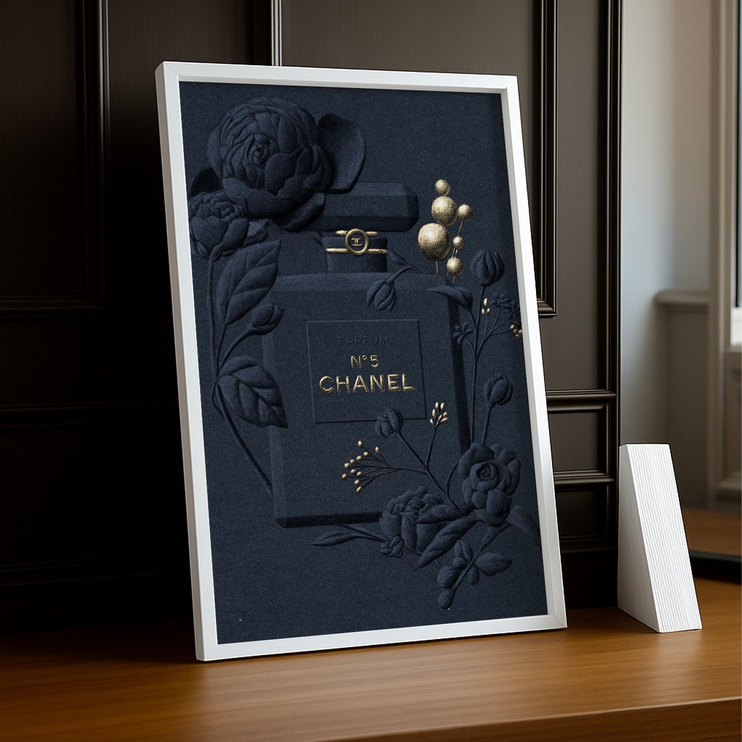 Cadre photo Chanel - N°5 Full Black Illustration