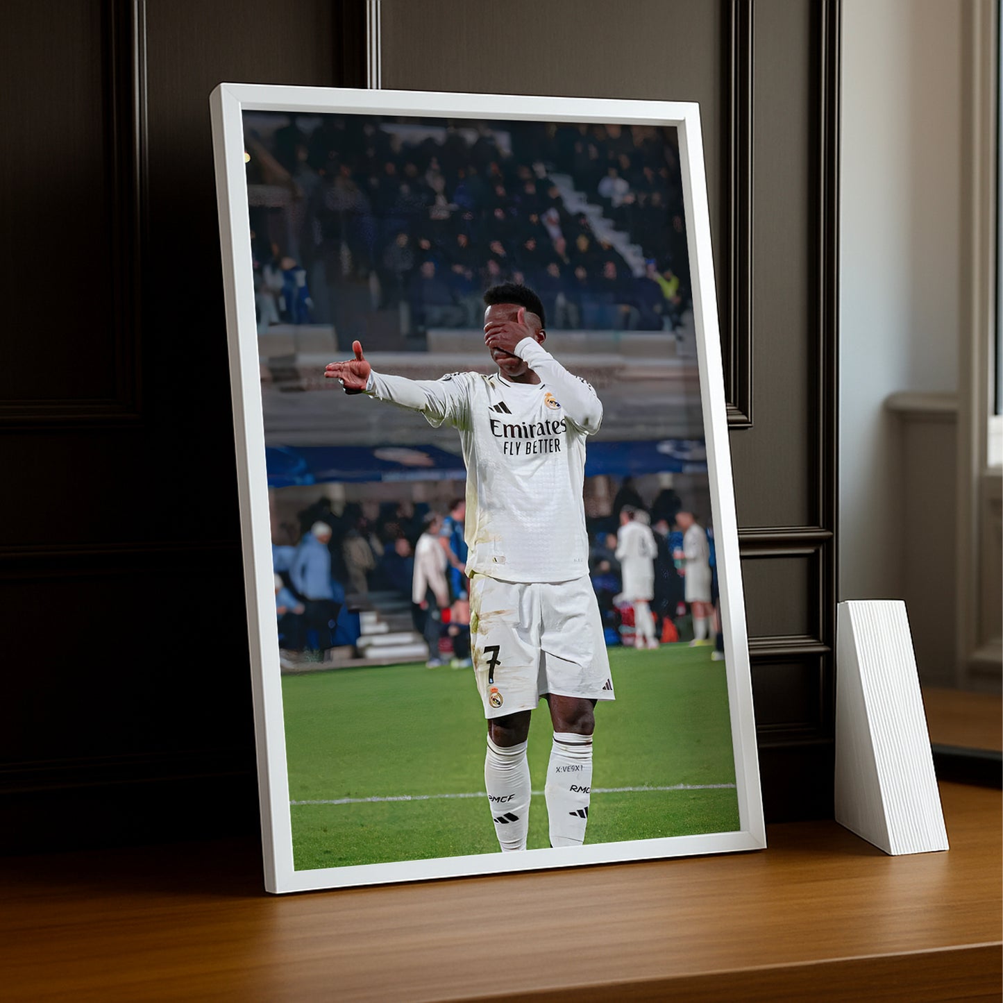 Poster encadrée Real Madrid - Vinicius Junior Célébration