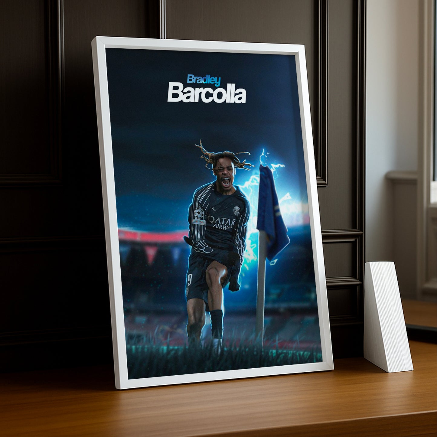 Cadre Photo Paris Saint-Germain - Bradley Barcola