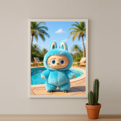 Poster Labubu - Piscine