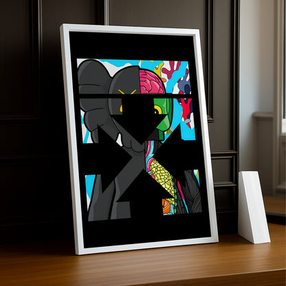 Cadre photo Off-White x Kaws