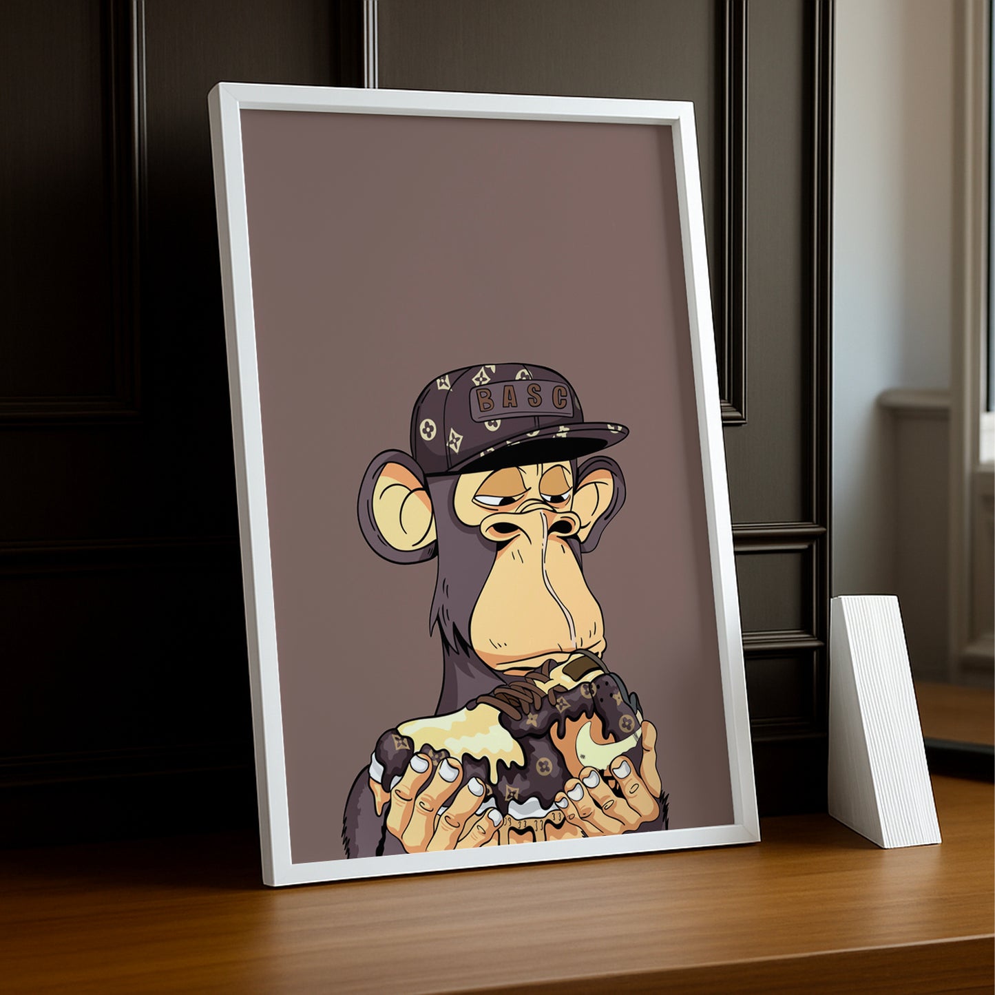 Cadre photo Bayc Ape Nike Air Force 1 x Louis Vuitton