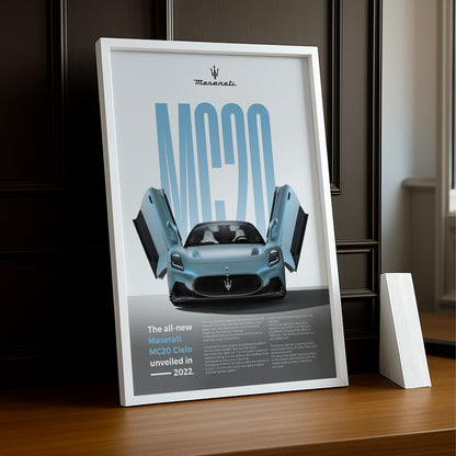 Poster Voitures - Maserati MC20 Cielo