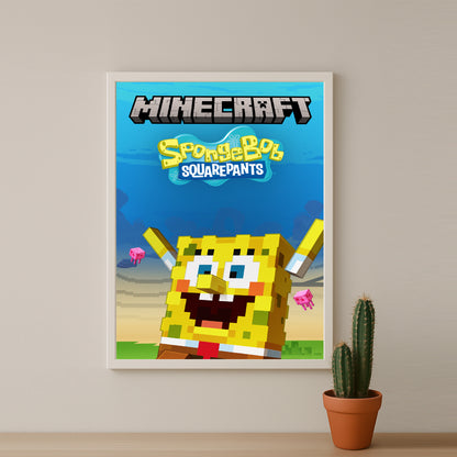 Cadre photo Minecraft - Bob l'Éponge
