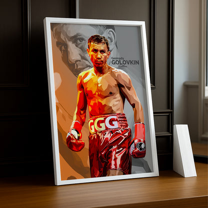 Cadre Photo Boxe - Gennady Golovkin Illustration