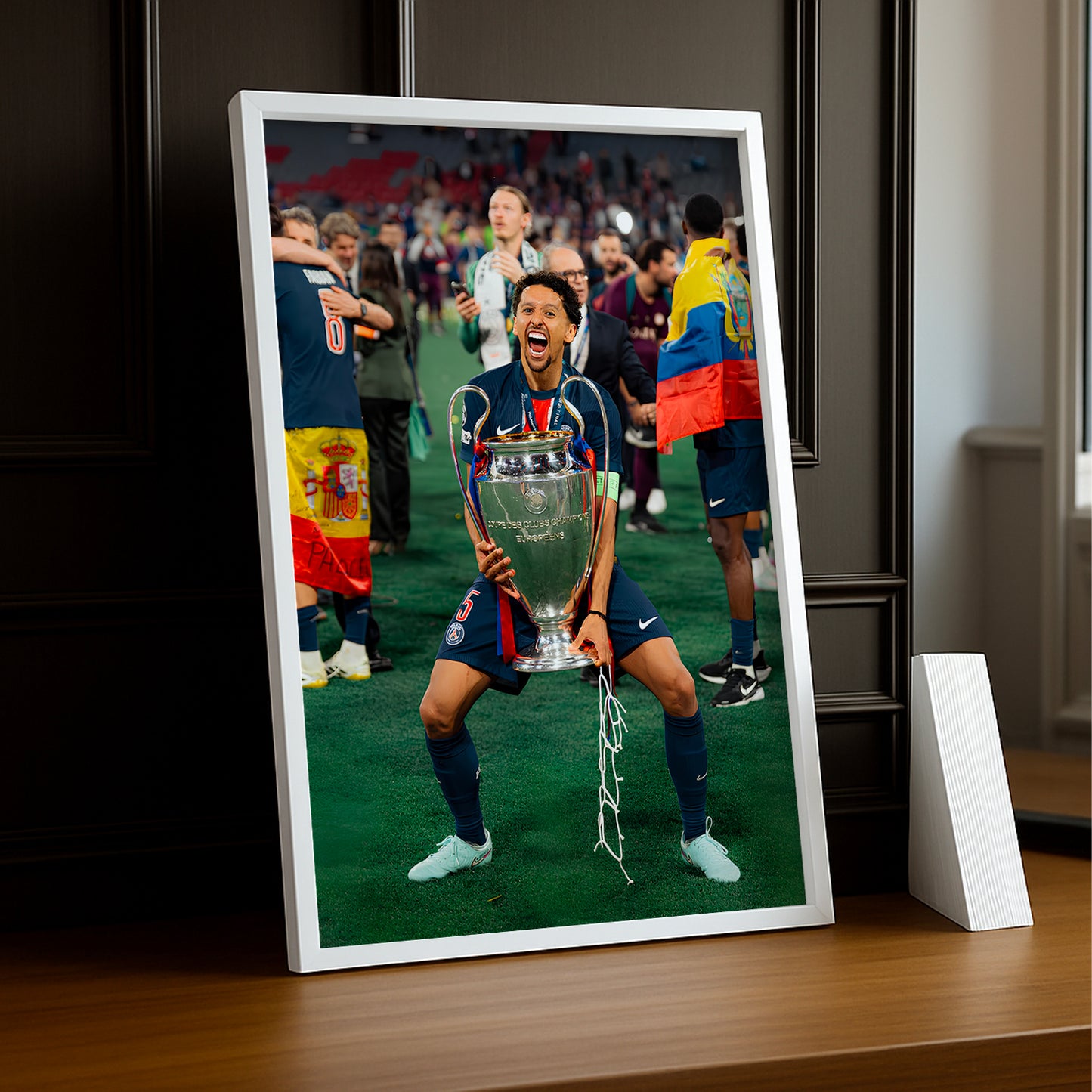 Cadre photo Paris Saint-Germain Marquinhos Ligue des champions