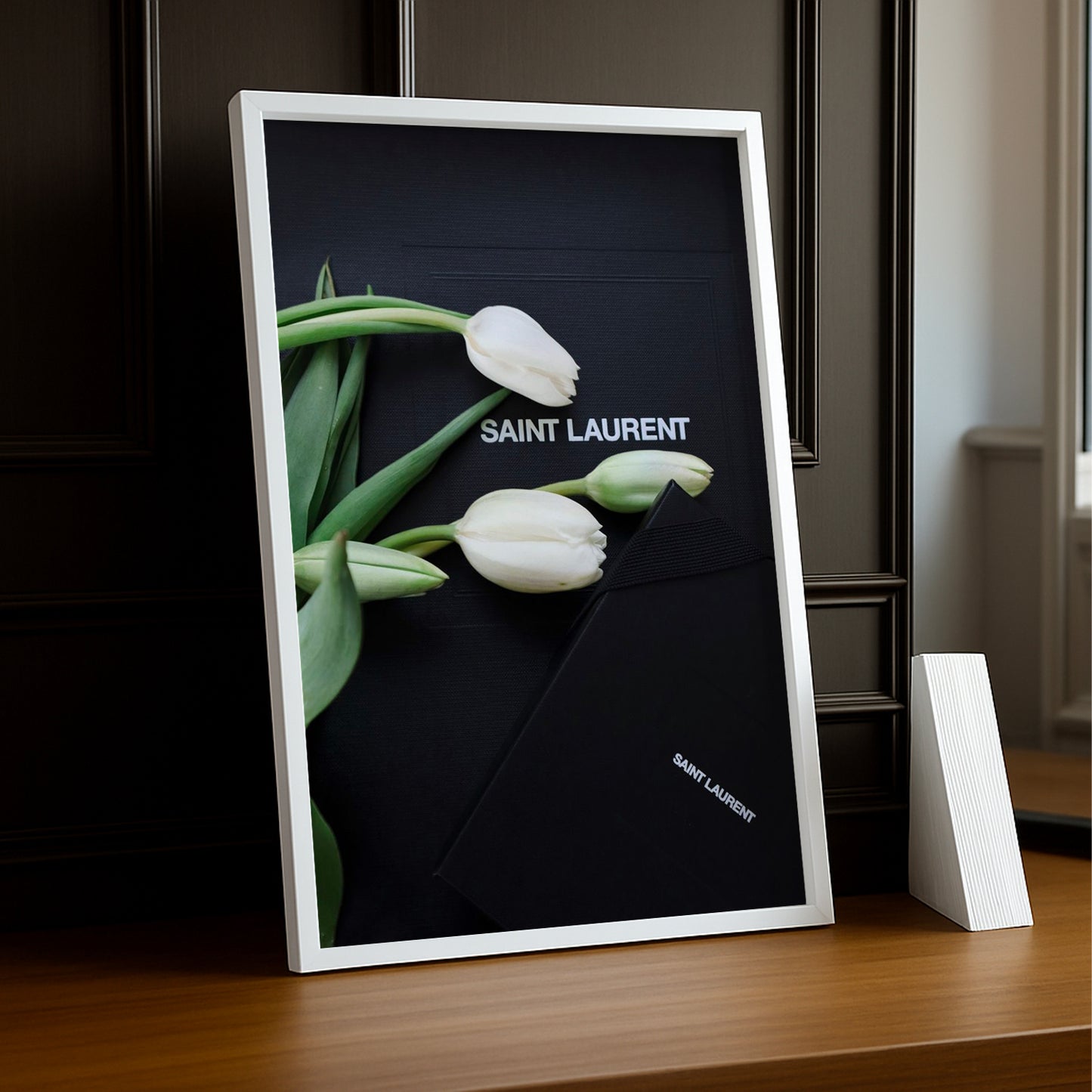 Cadre photo Yves Saint Laurent - Tulipes Blanche