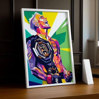 Cadre photo UFC - Illustration de Charles Oliveira