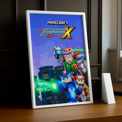 Cadre photo Minecraft - Megaman