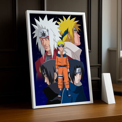 Cadre Photo Naruto - Uchihas Jiraiya
