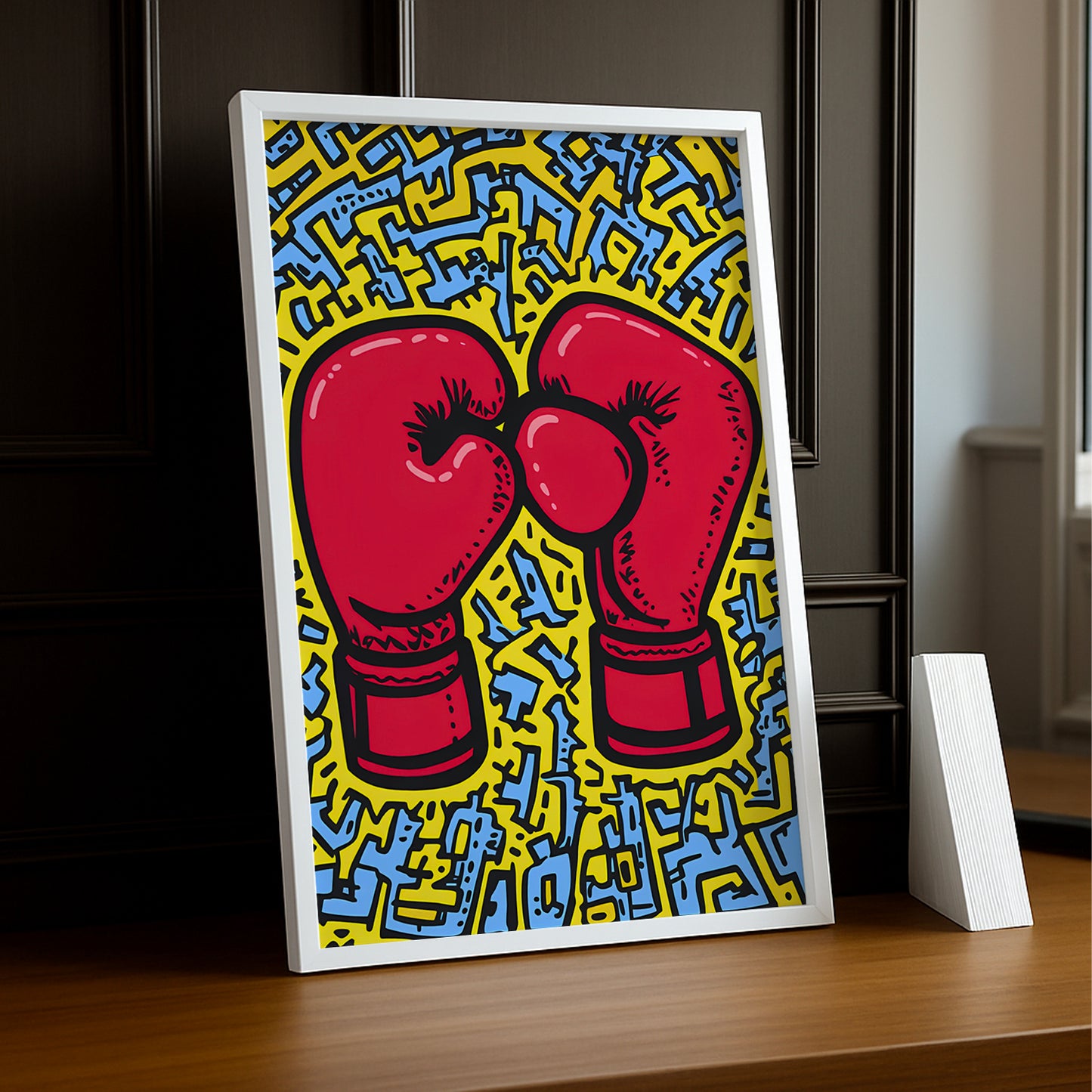 Cadre photo Keith Haring Boxing