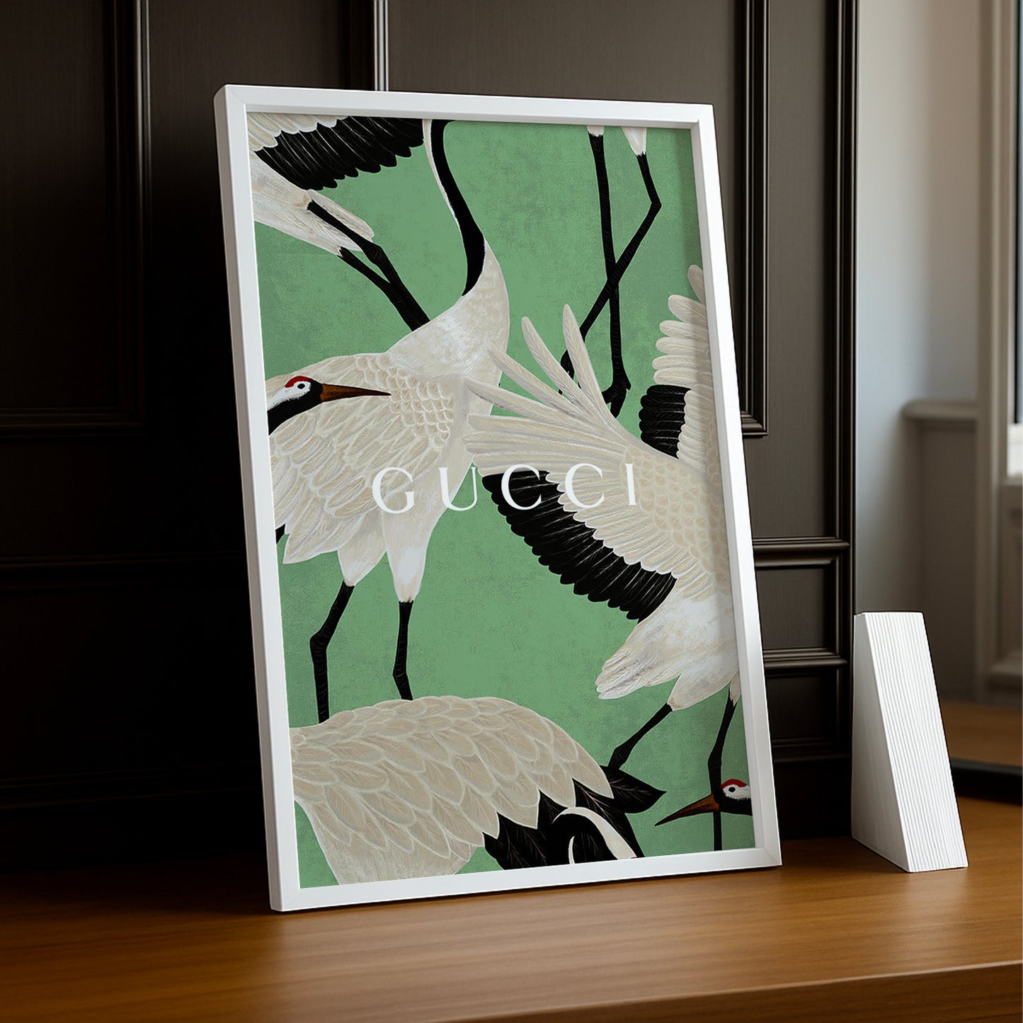 Cadre Photo Gucci - Autruches Blanche