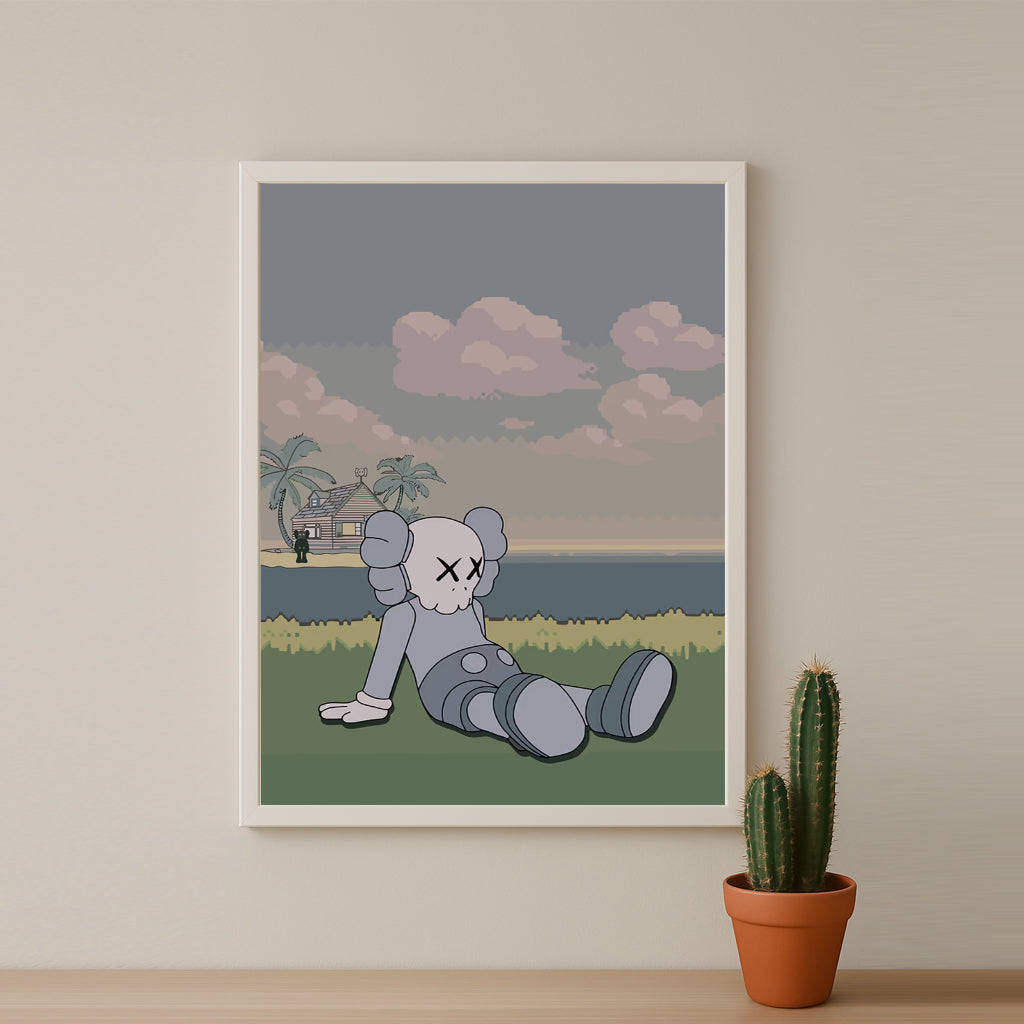 Cadre photo Kaws - Savane