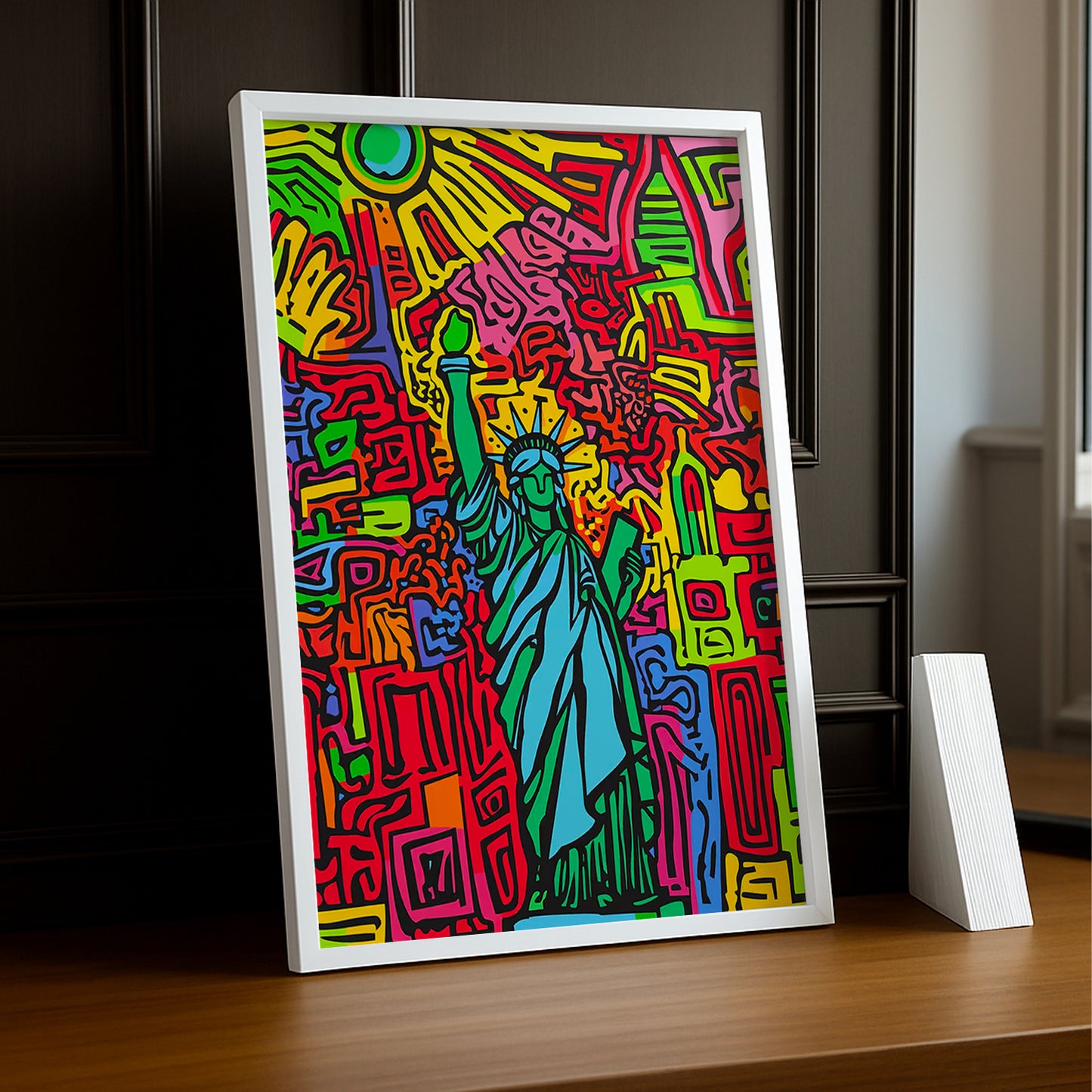 Cadre photo Keith Haring Liberty