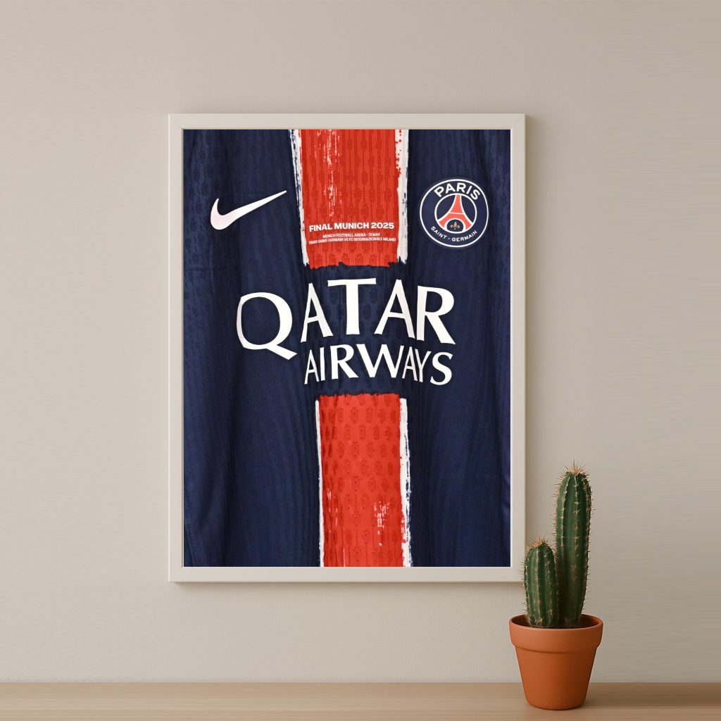 Cadre photo Paris Saint-Germain Maillot Étoilée