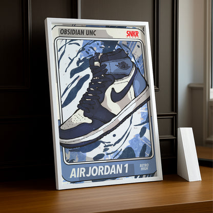 Poster Air Jordan 1 Obsidian UNC
