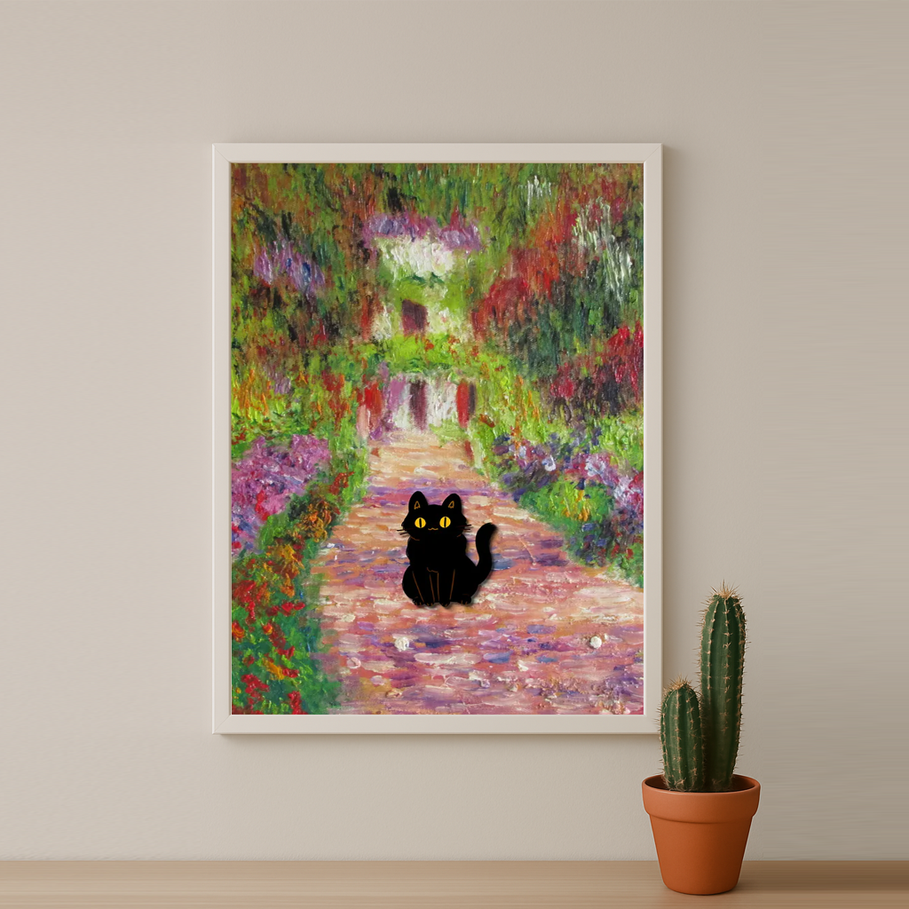 Cadre photo Chat Art Peinture