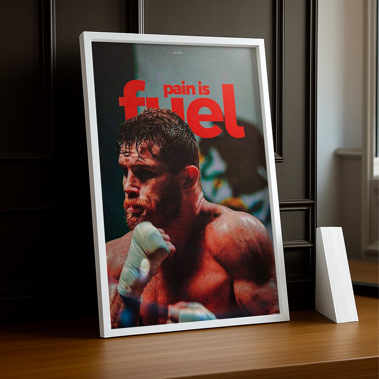 Cadre Photo Boxe - Canelo "Pain Is Fuel"