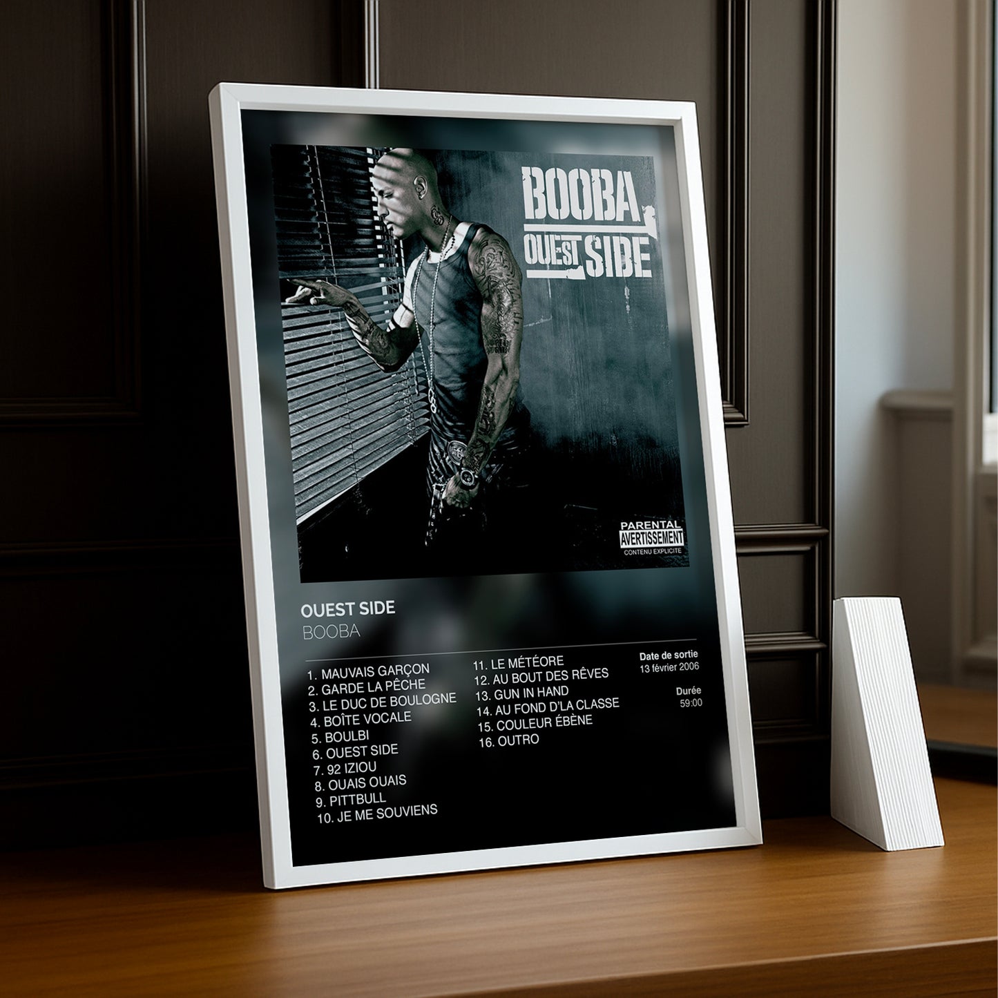 Cadre photo Ouestside Booba