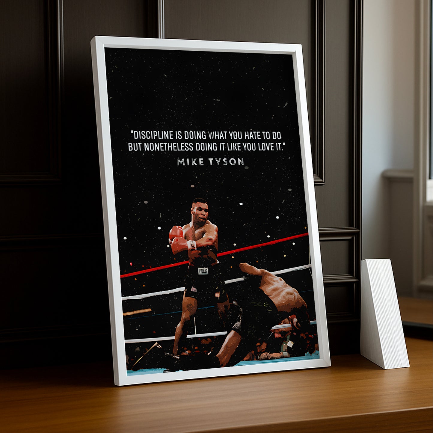 Cadre Photo Boxe - Mike Tyson Discipline