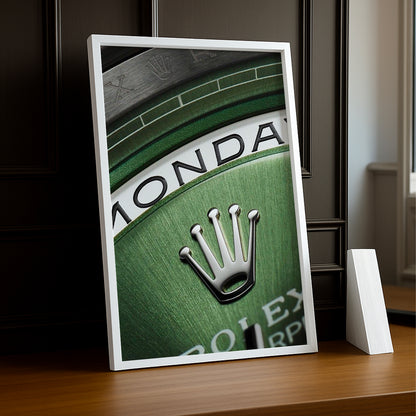 Cadre Photo Rolex - Oyster Vert