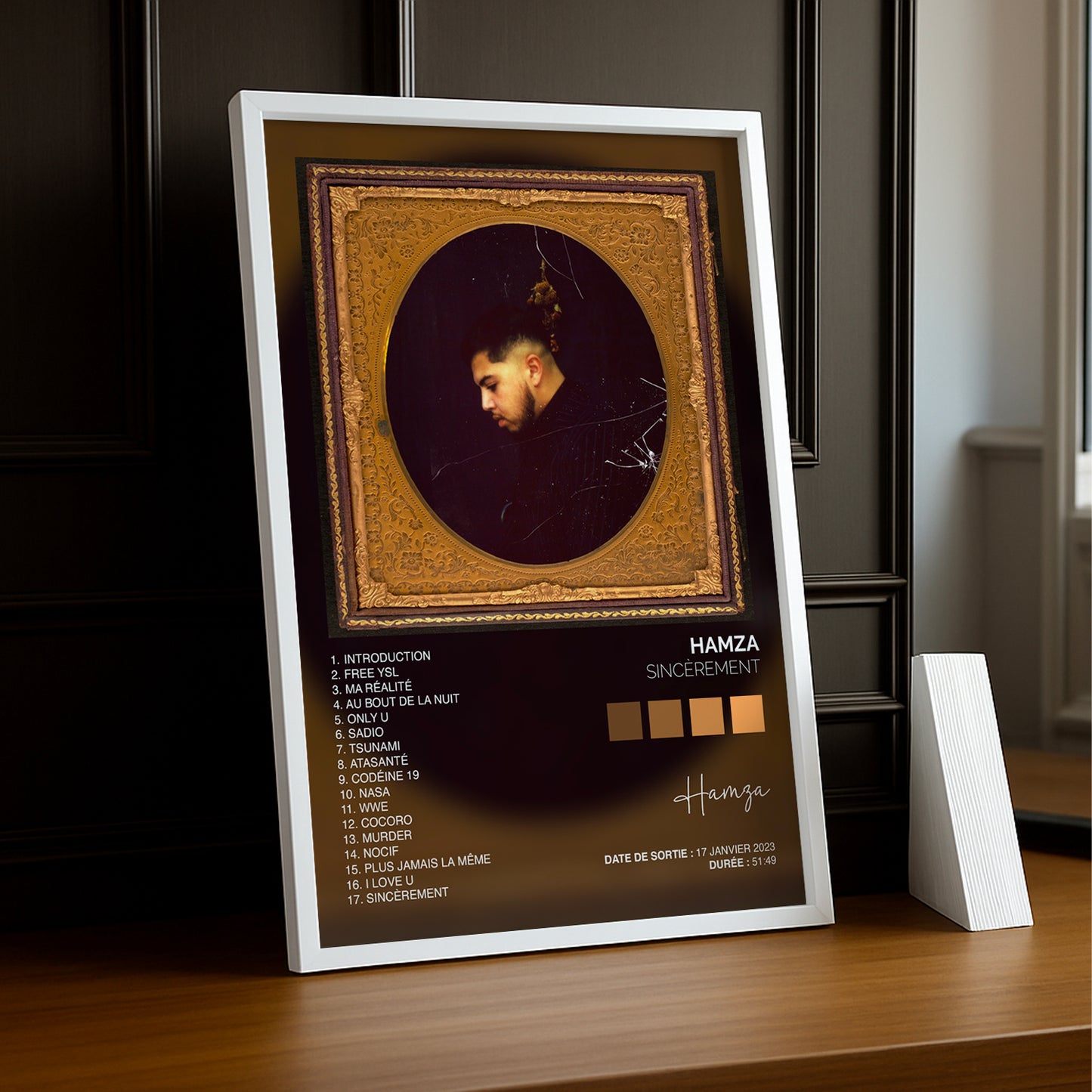 Cadre photo Album - Sincèrement de Hamza