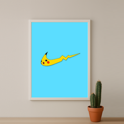 Poster Nike Pikachu logo