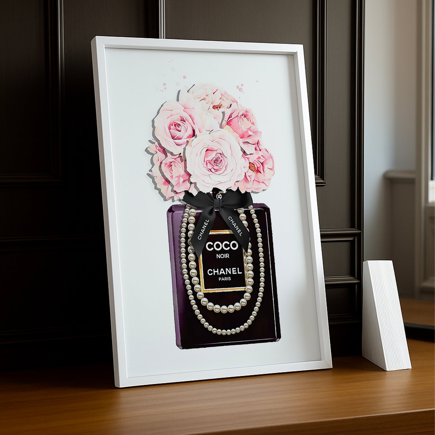 Poster Photo Chanel - Coco Noir Illustration