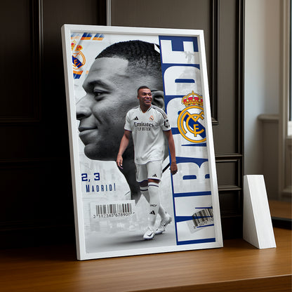 Poster encadrée Real Madrid - Kylian Mbappé