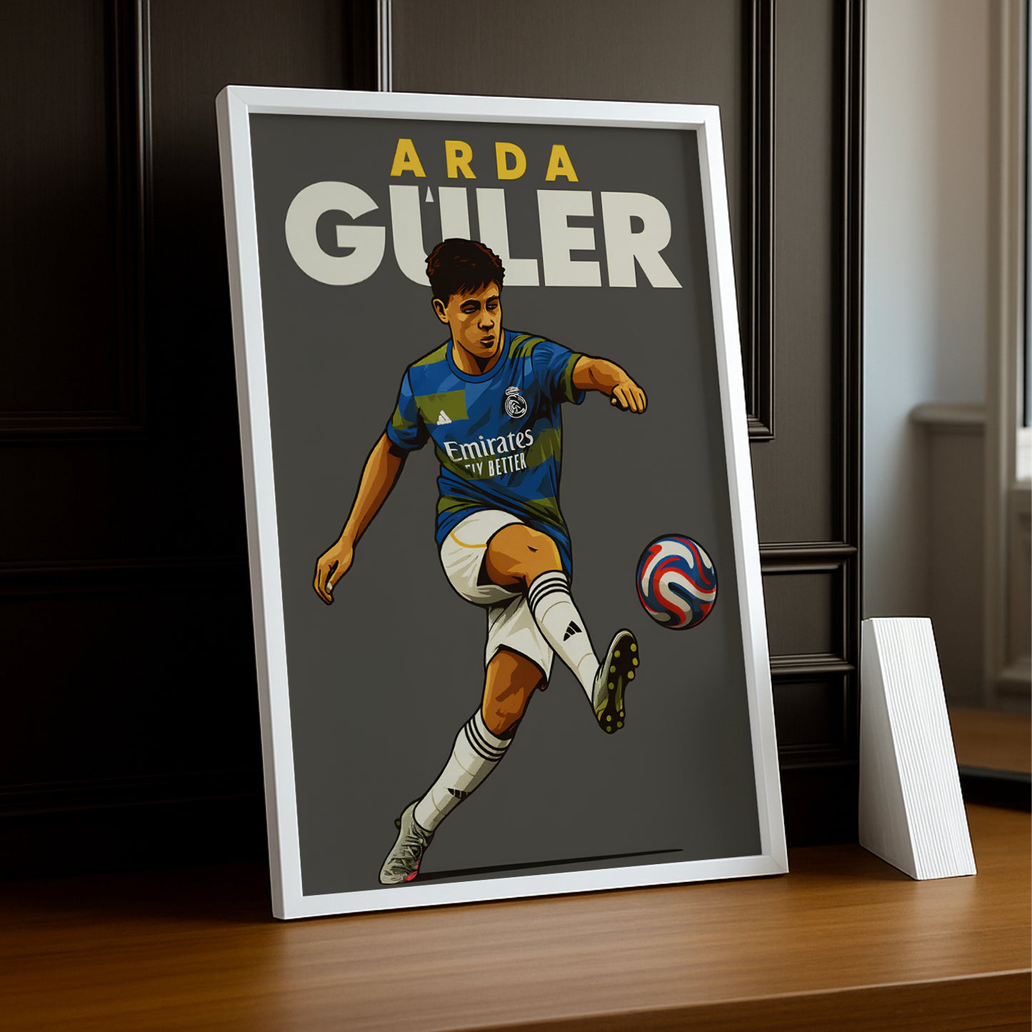Cadre Photo Arda Güler Real Madrid – Affiche HD Encadrée Papier Premium
