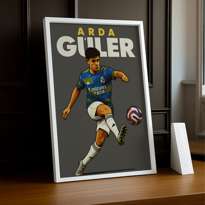 Cadre Photo Arda Güler Real Madrid – Affiche HD Encadrée Papier Premium