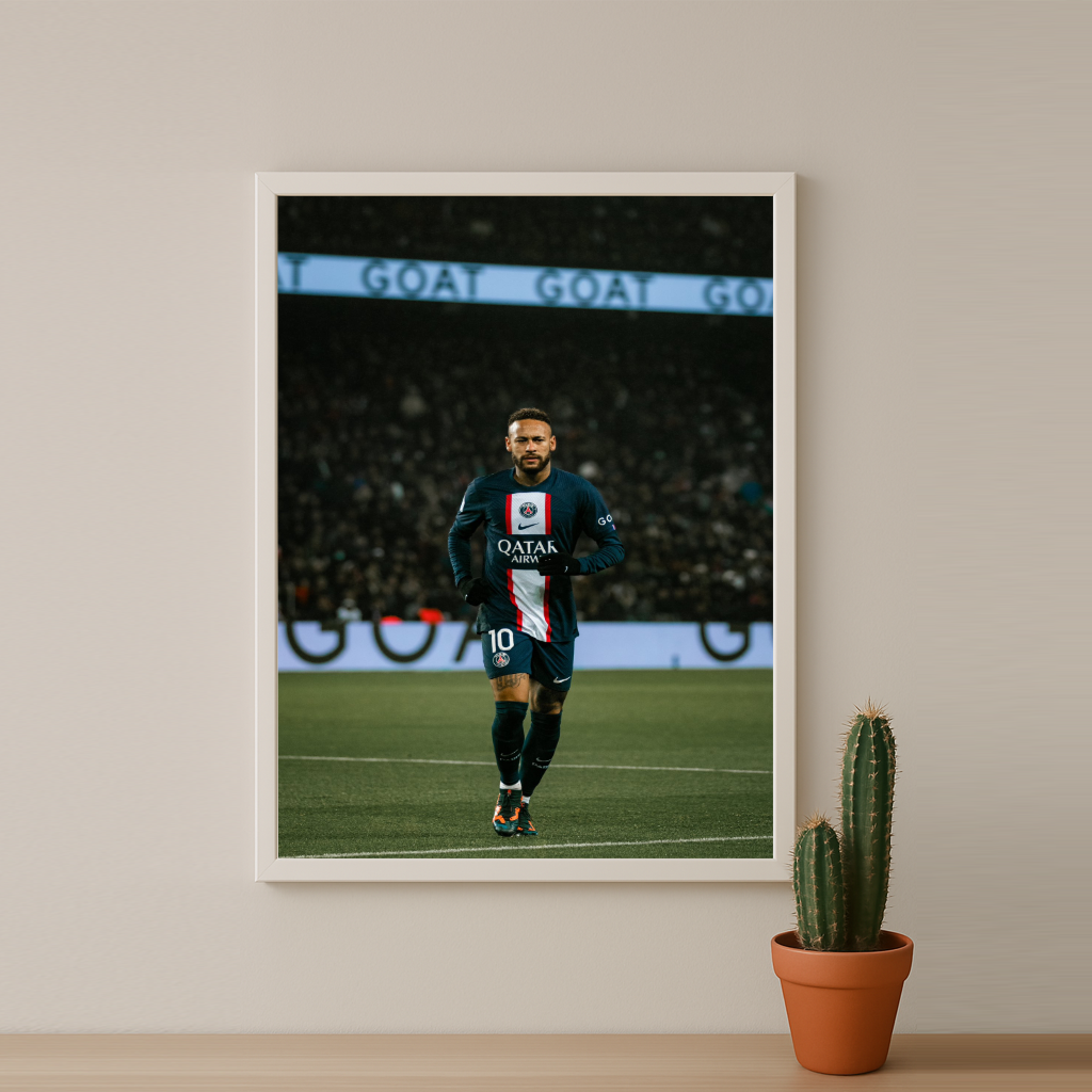 Poster encadrée Paris Saint-Germain - Neymar Junior