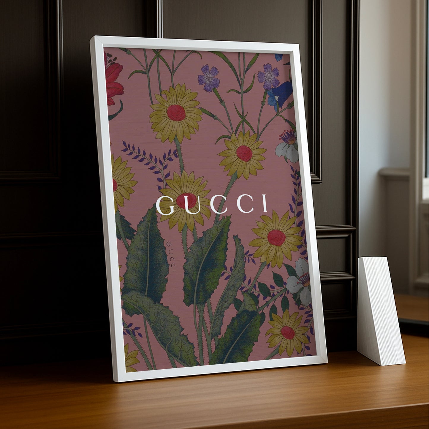 Cadre Photo Gucci - Dessin de fleurs