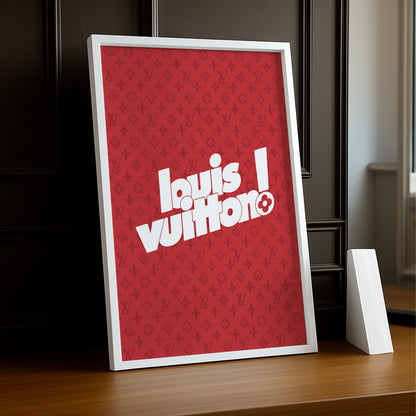 Cadre photo Louis Vuitton Red