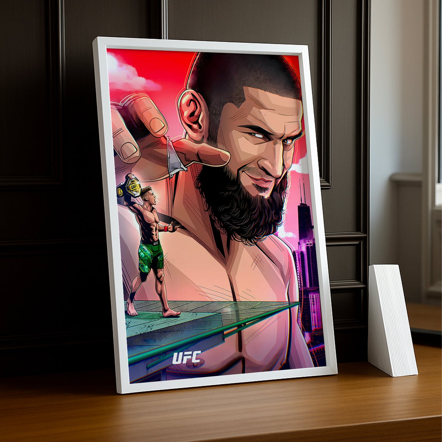 Cadre photo UFC - Khamzat Chimaev Illustration