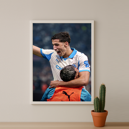 Poster encadrée Olympique de Marseille - Nayef Aguerd