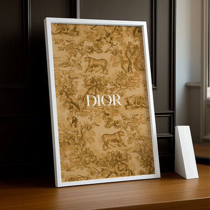 Cadre photo Dior Orange Dessin