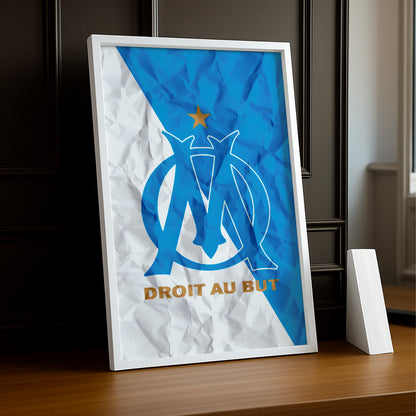 Olympique de Marseille Ecusson - Poster