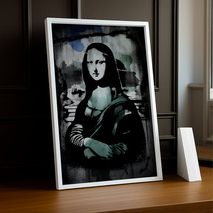 Cadre photo Mona Lisa La Joconde black mode