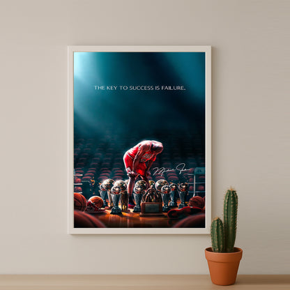 Cadre photo Motivation - Michael Jordan Citation