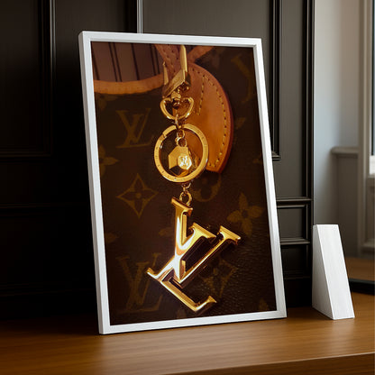 Cadre photo Louis Vuitton - Dorée LV