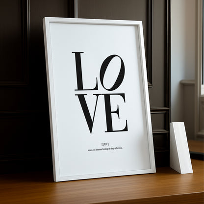 Cadre photo Citation - Love