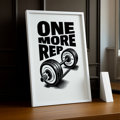 Poster Photo Musculation - One More Rep