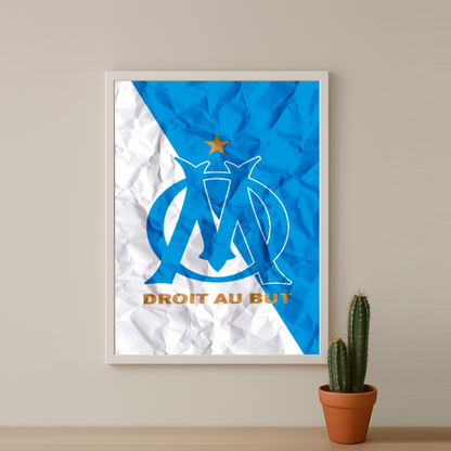 Olympique de Marseille Ecusson - Poster