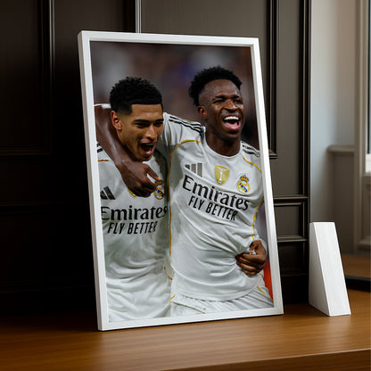 Poster encadrée Real Madrid - Vinicius Jr x Bellingham