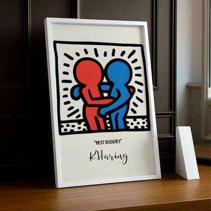 Cadre photo Keith Haring "Best Buddies"