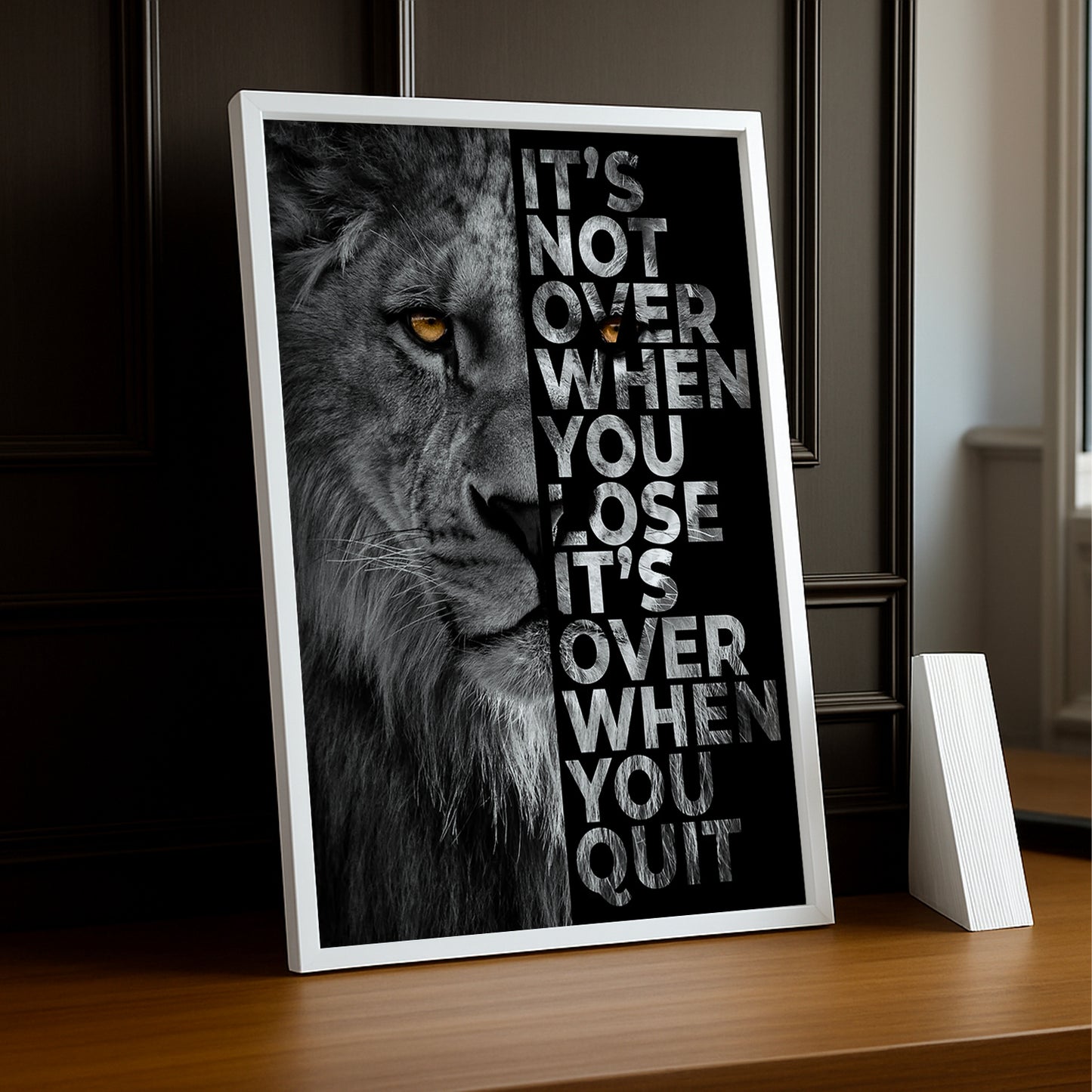 Cadre Photo Motivation - It's Not Over