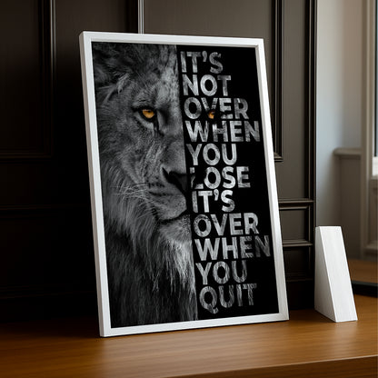 Cadre Photo Motivation - It's Not Over