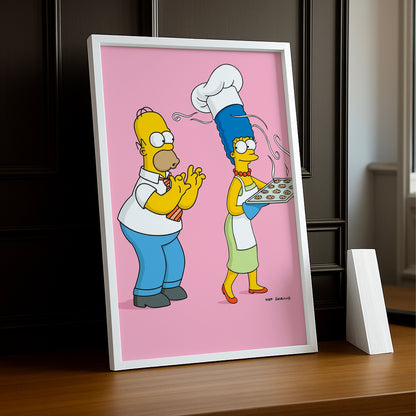 Cadre Photo Les Simpsons - Marge Simpson Cooking