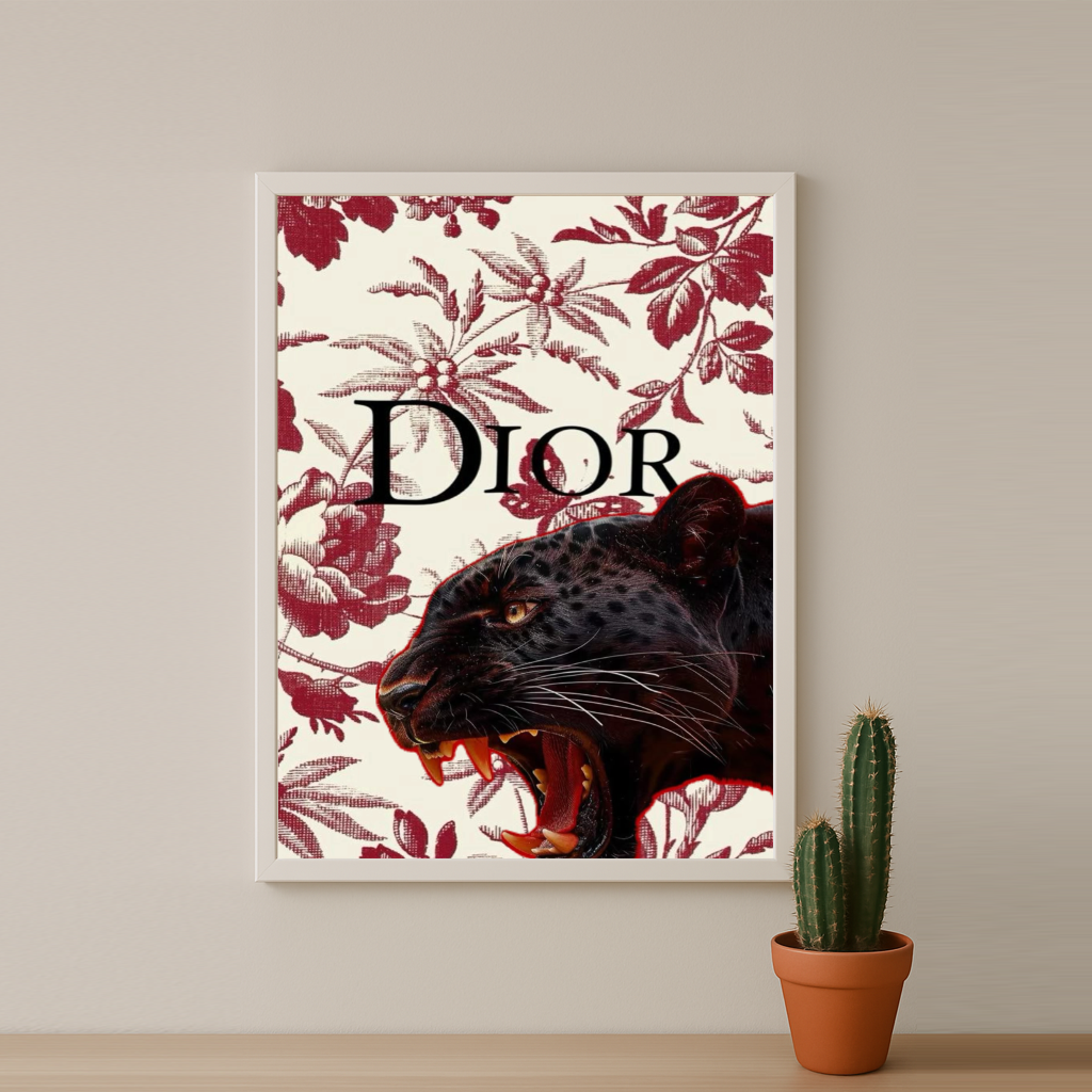 Cadre photo Dior Black Tiger